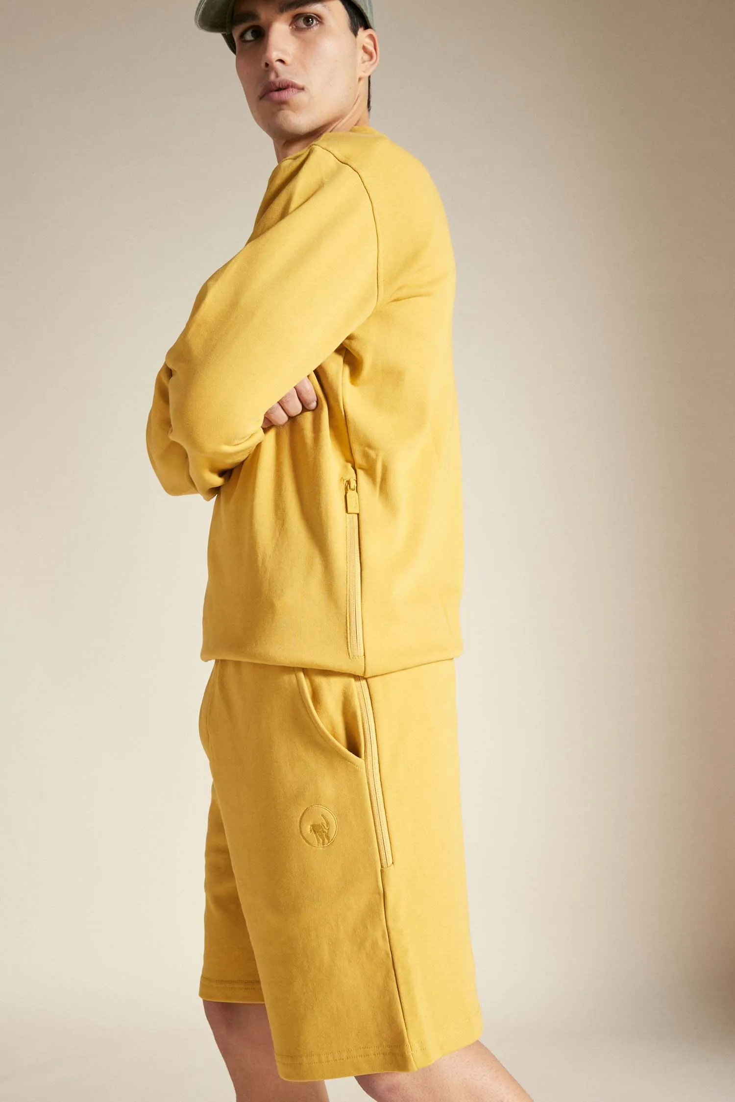 FALTER 2.0 – Pantaloncino giallo in cotone