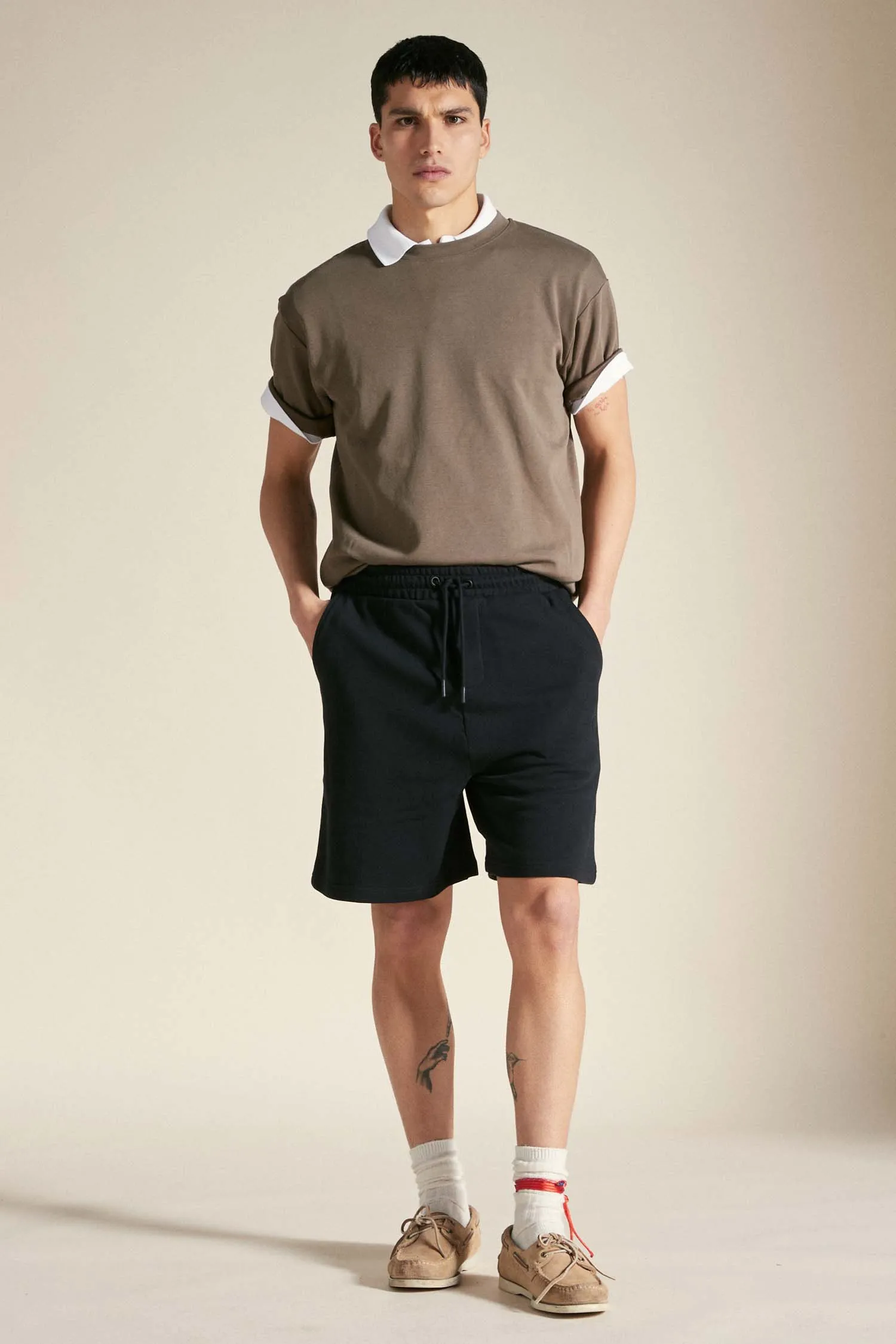 FALTER 2.0 – Pantaloncino nero in cotone