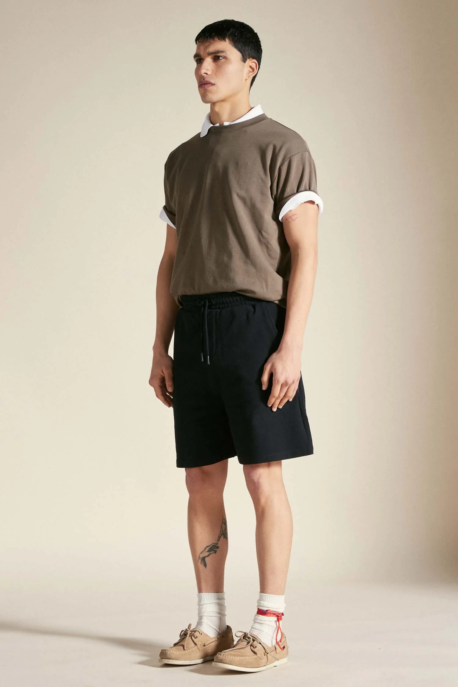 FALTER 2.0 – Pantaloncino nero in cotone