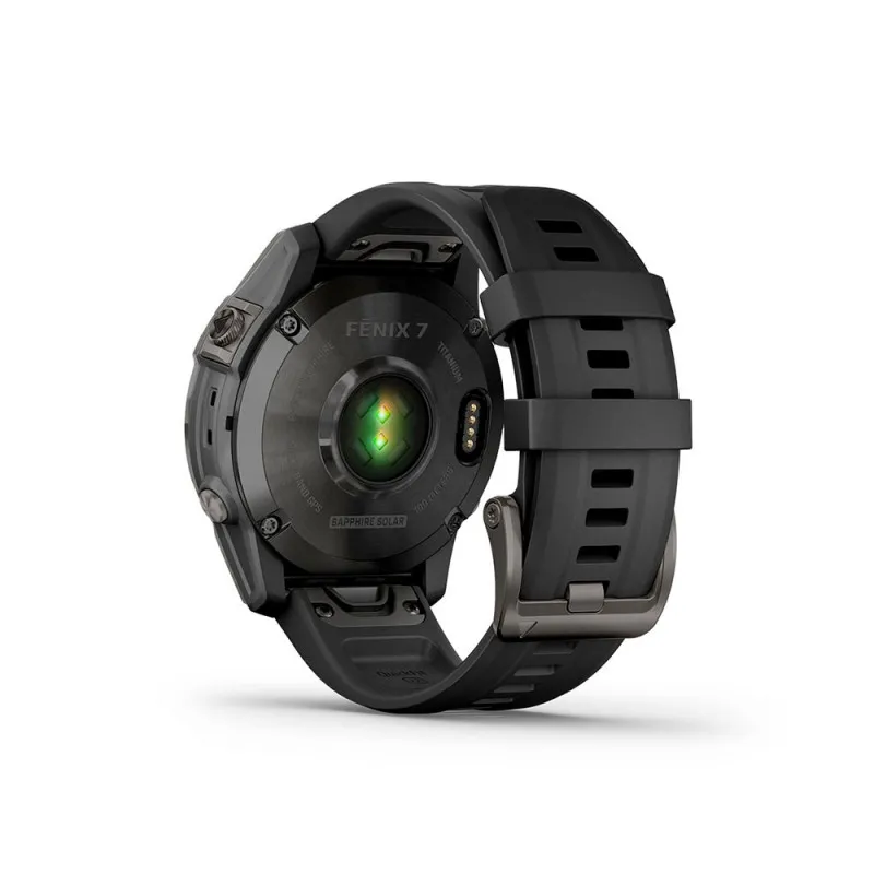 Garmin Fenix 7 Sapphire Solar Carbon Grey Dlc Ti Nero