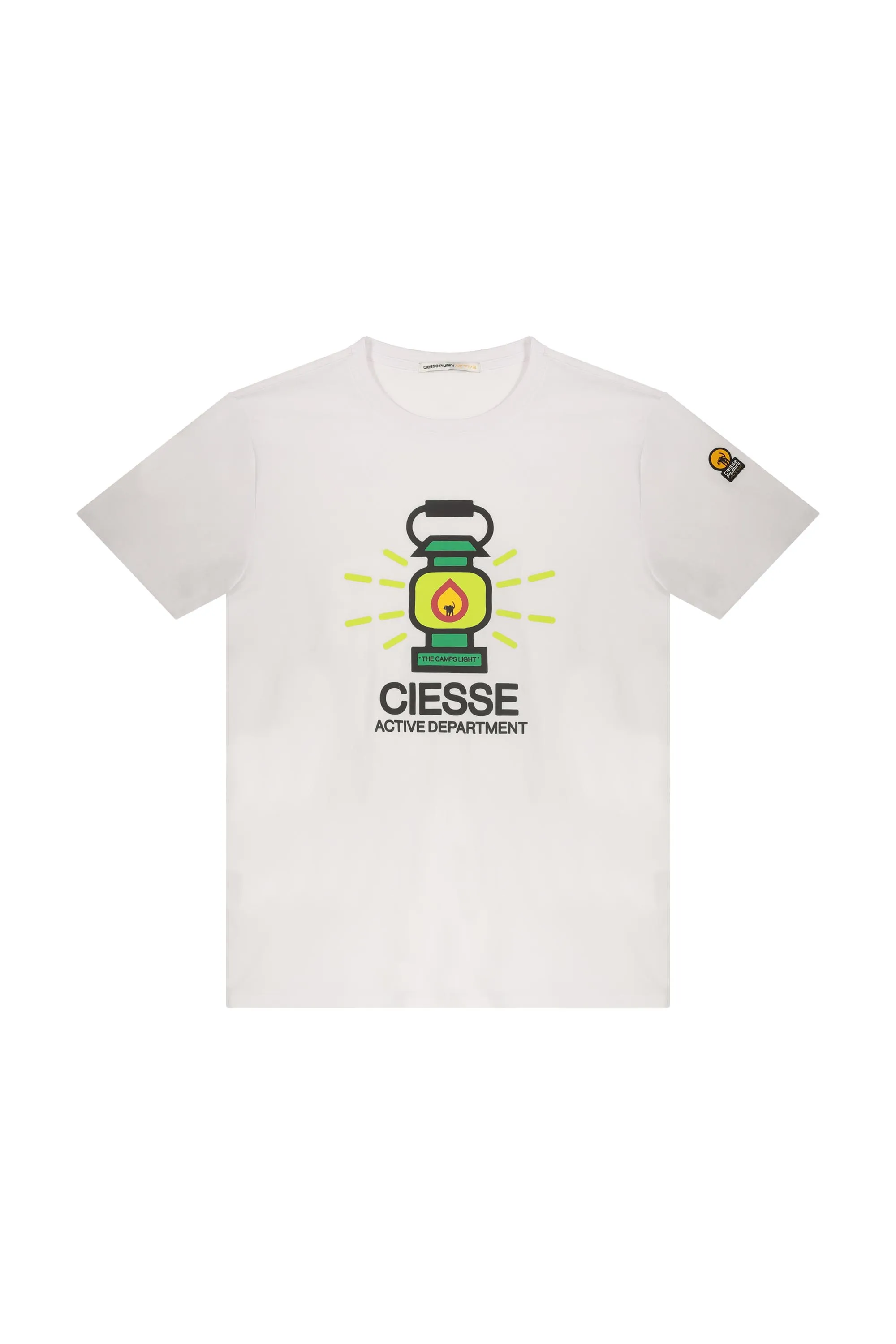 GEORDIE – T shirt bianca con stampa sul petto
