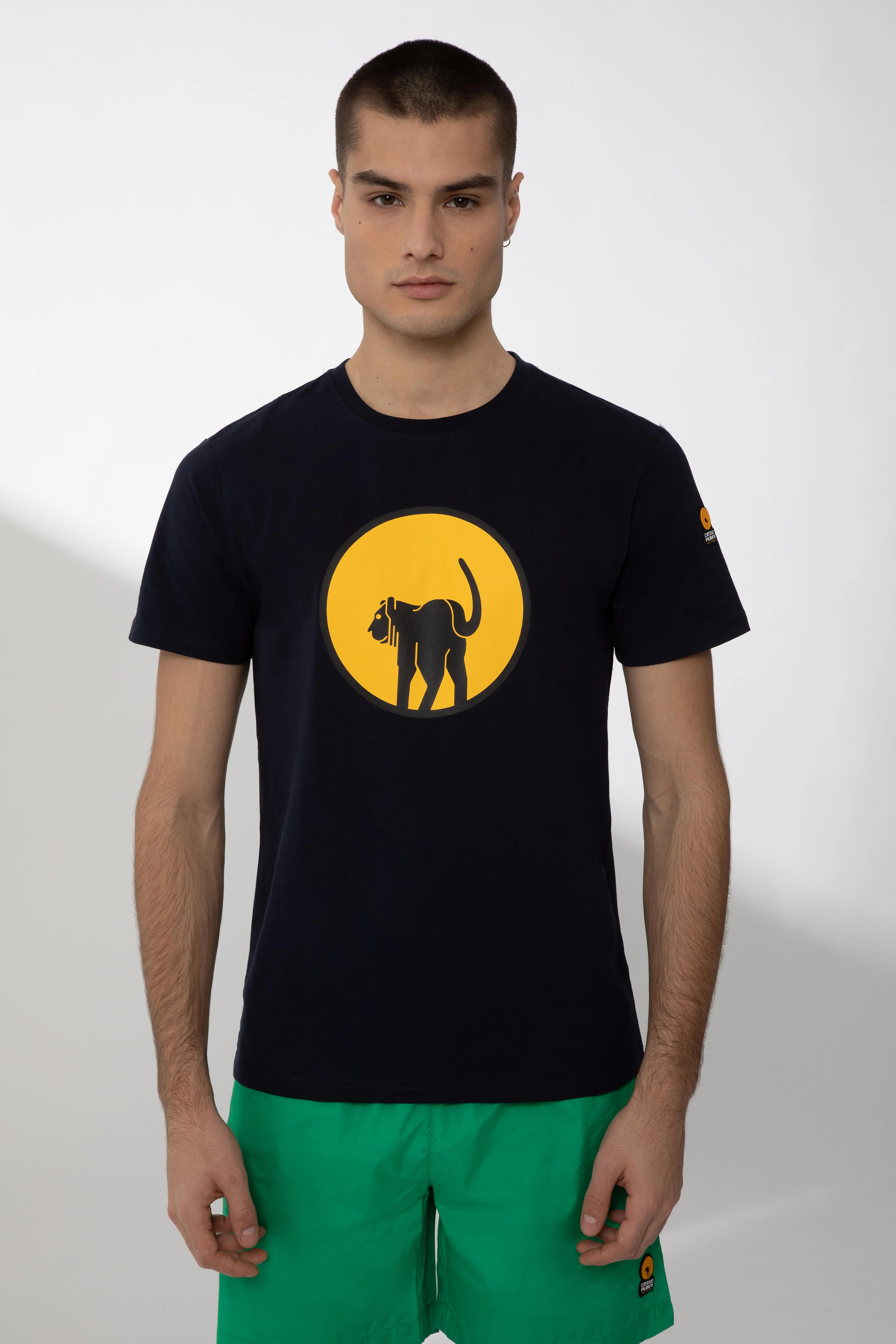 GEORDIE – T-shirt blu con maxi logo