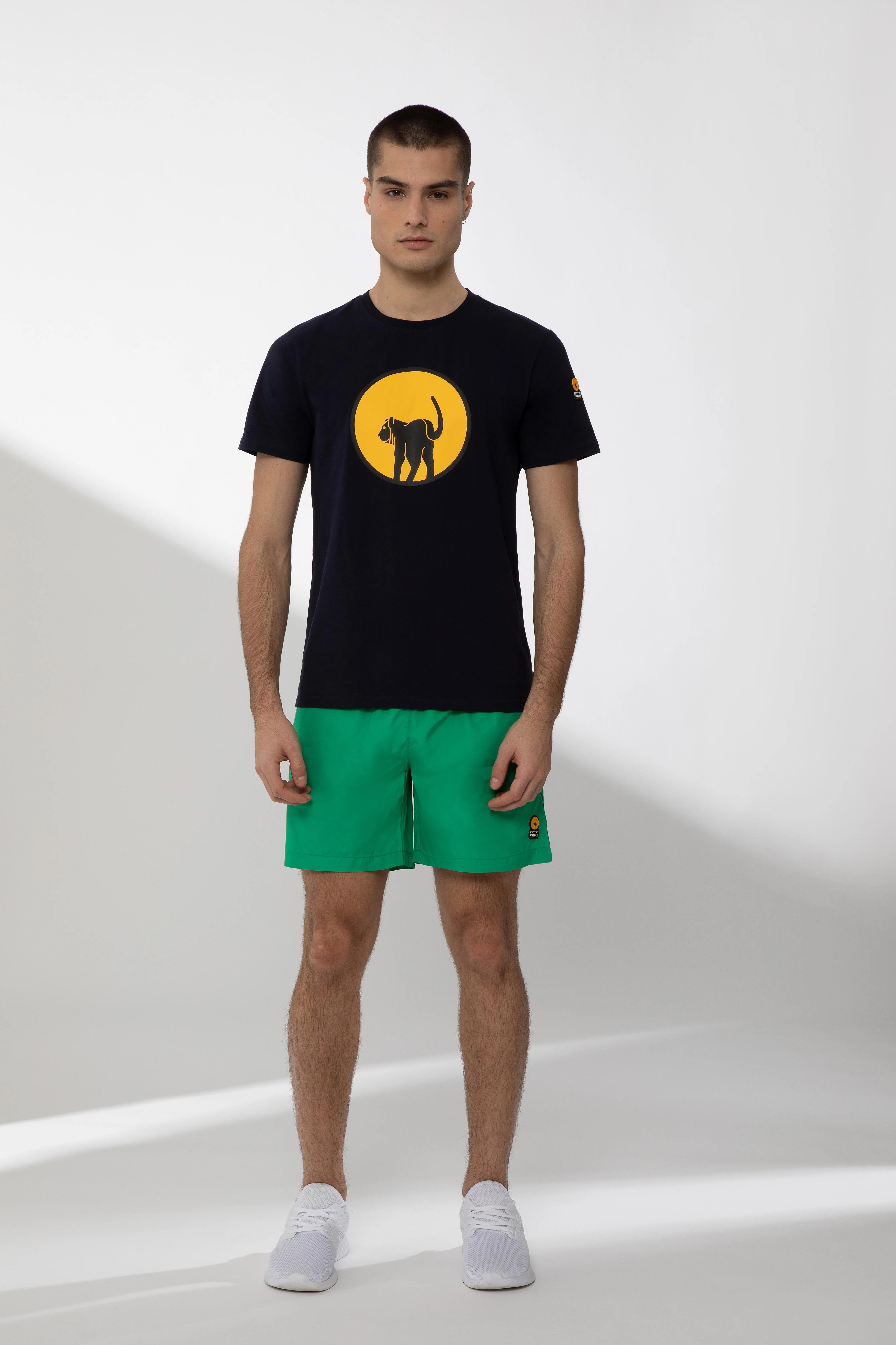 GEORDIE – T-shirt blu con maxi logo