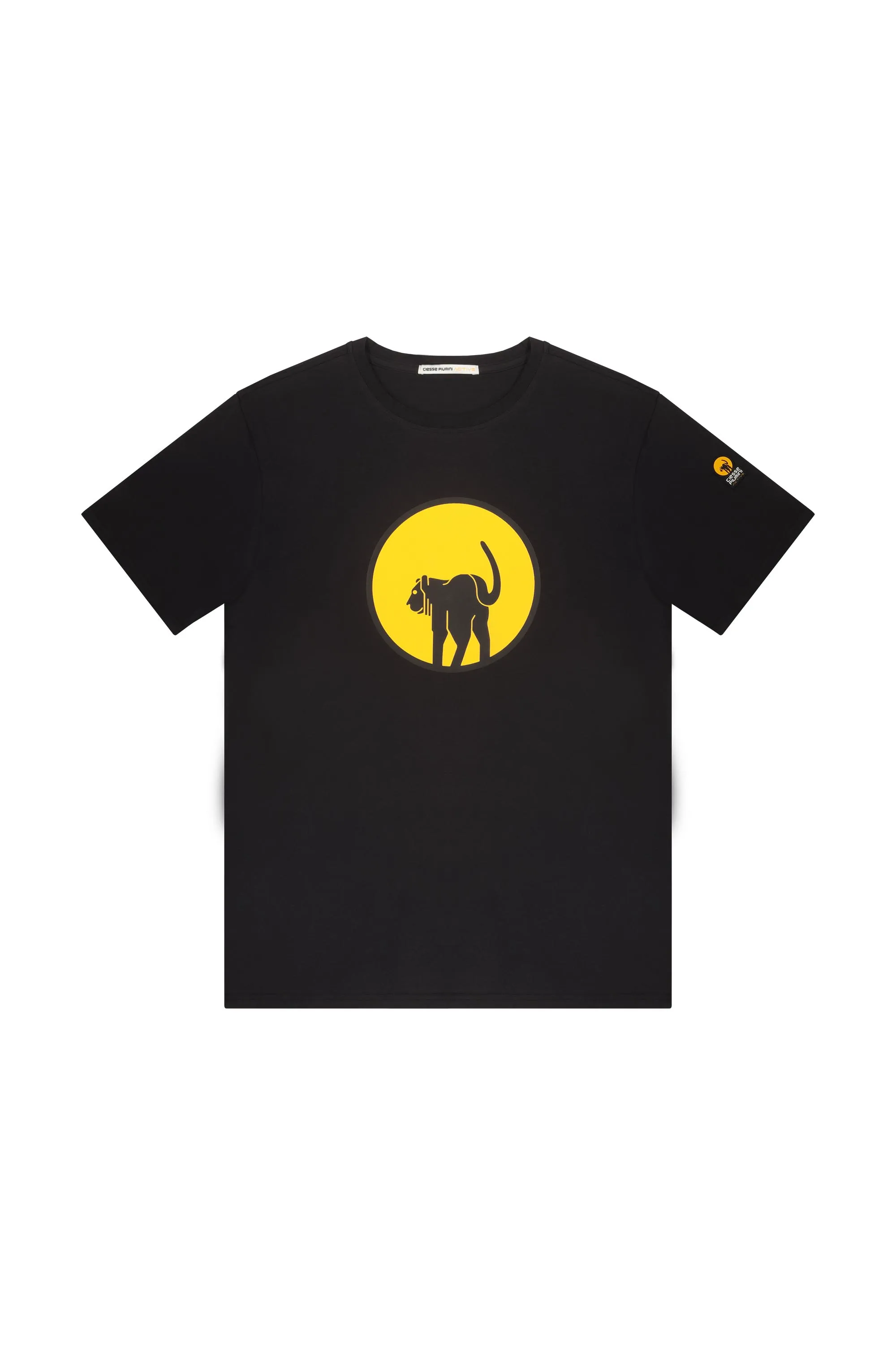 GEORDIE – T shirt nera con stampa maxi logo