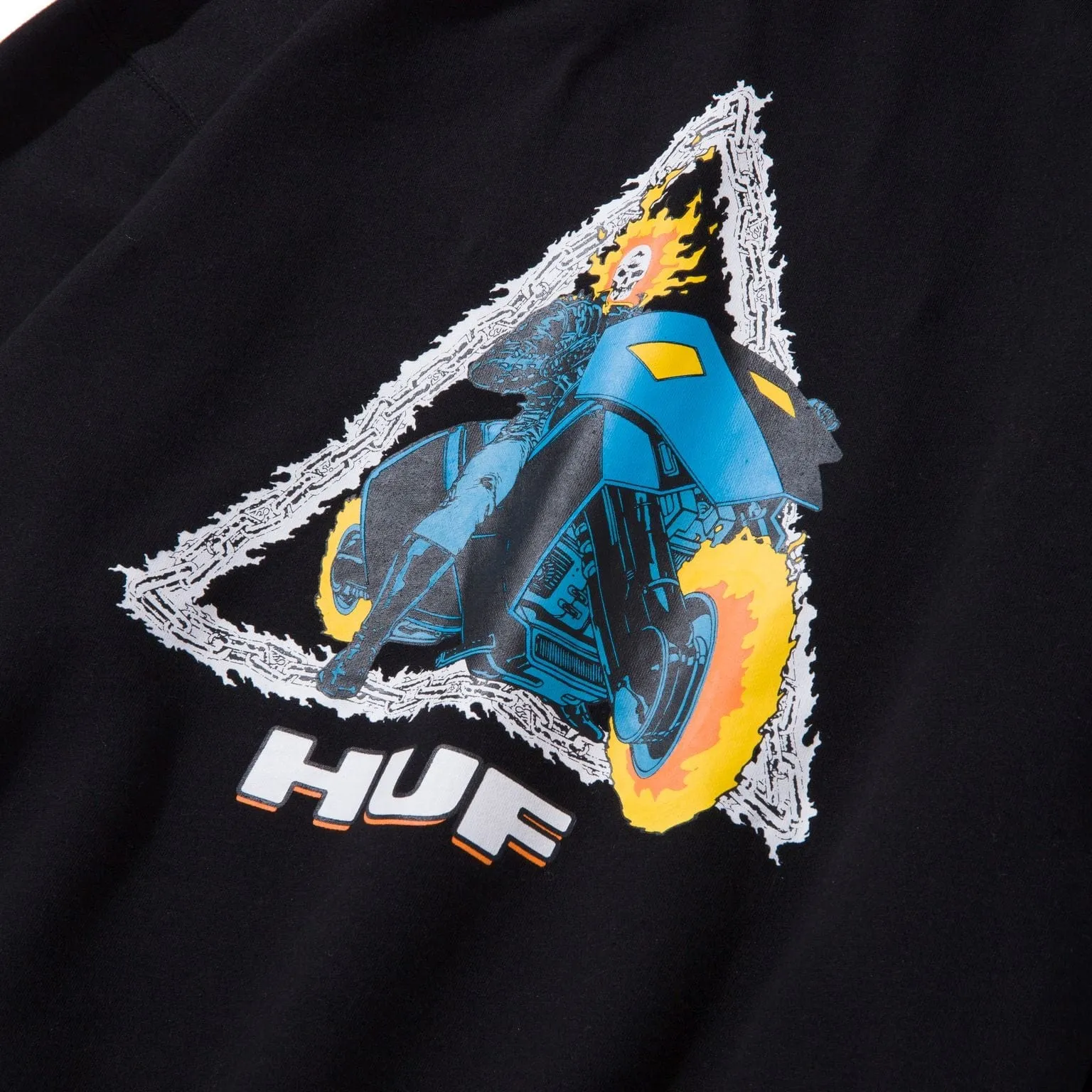 GHOST RIDER TT P/O HOODIE - BLACK