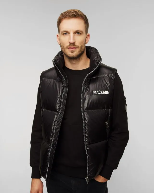 Gilet nero con piumino da uomo Mackage Kane