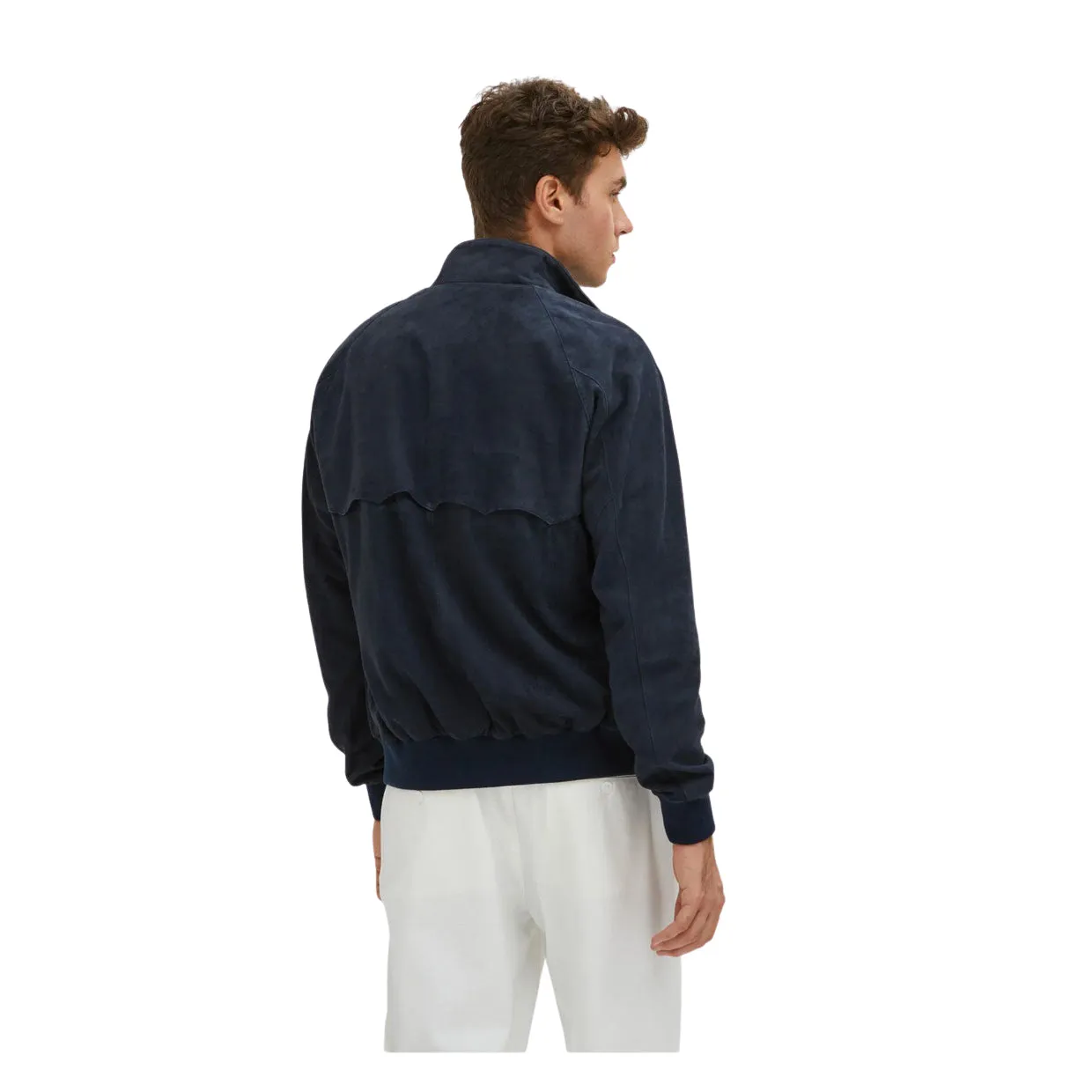 Giubbino Baracuta G9 Suede Blu
