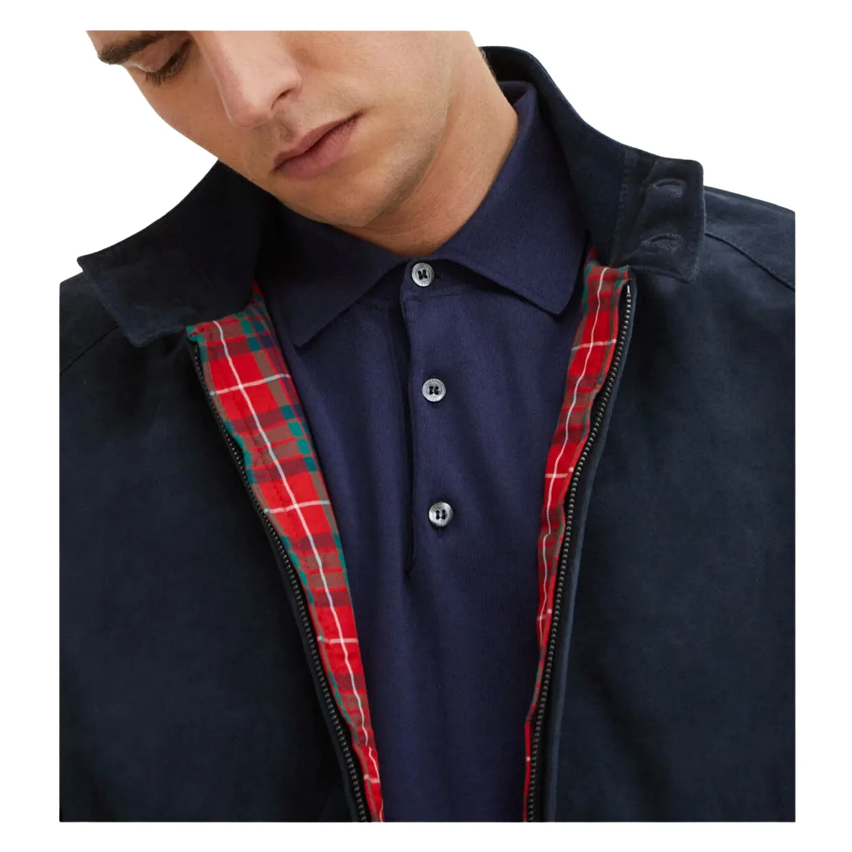 Giubbino Baracuta G9 Suede Blu
