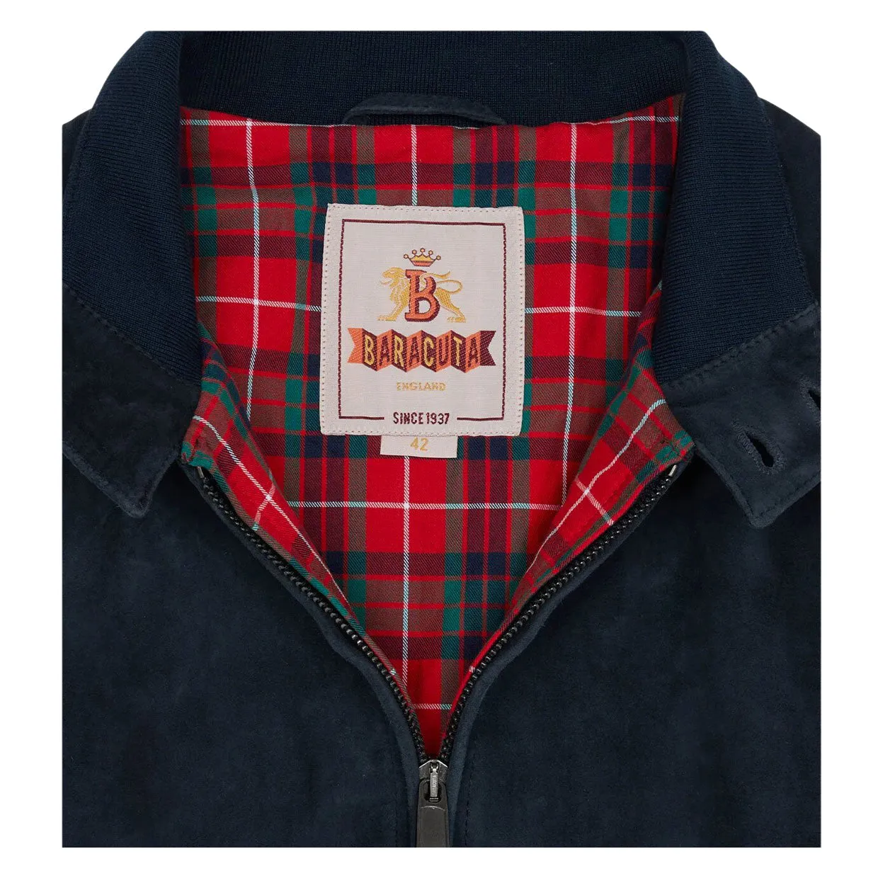 Giubbino Baracuta G9 Suede Blu