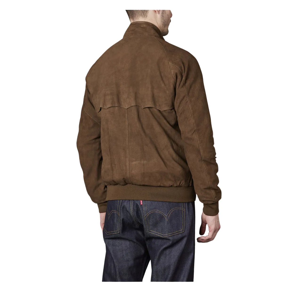 Giubbino Uomo Baracuta G9 Suede Marrone