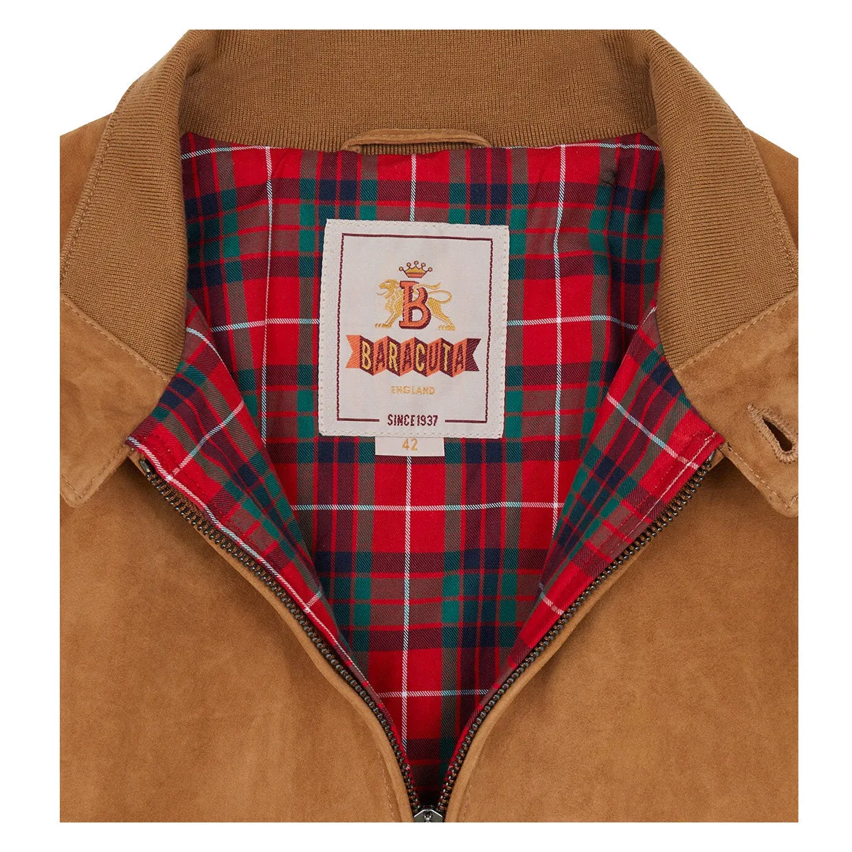 Giubbino Uomo Baracuta G9 Suede Tabacco