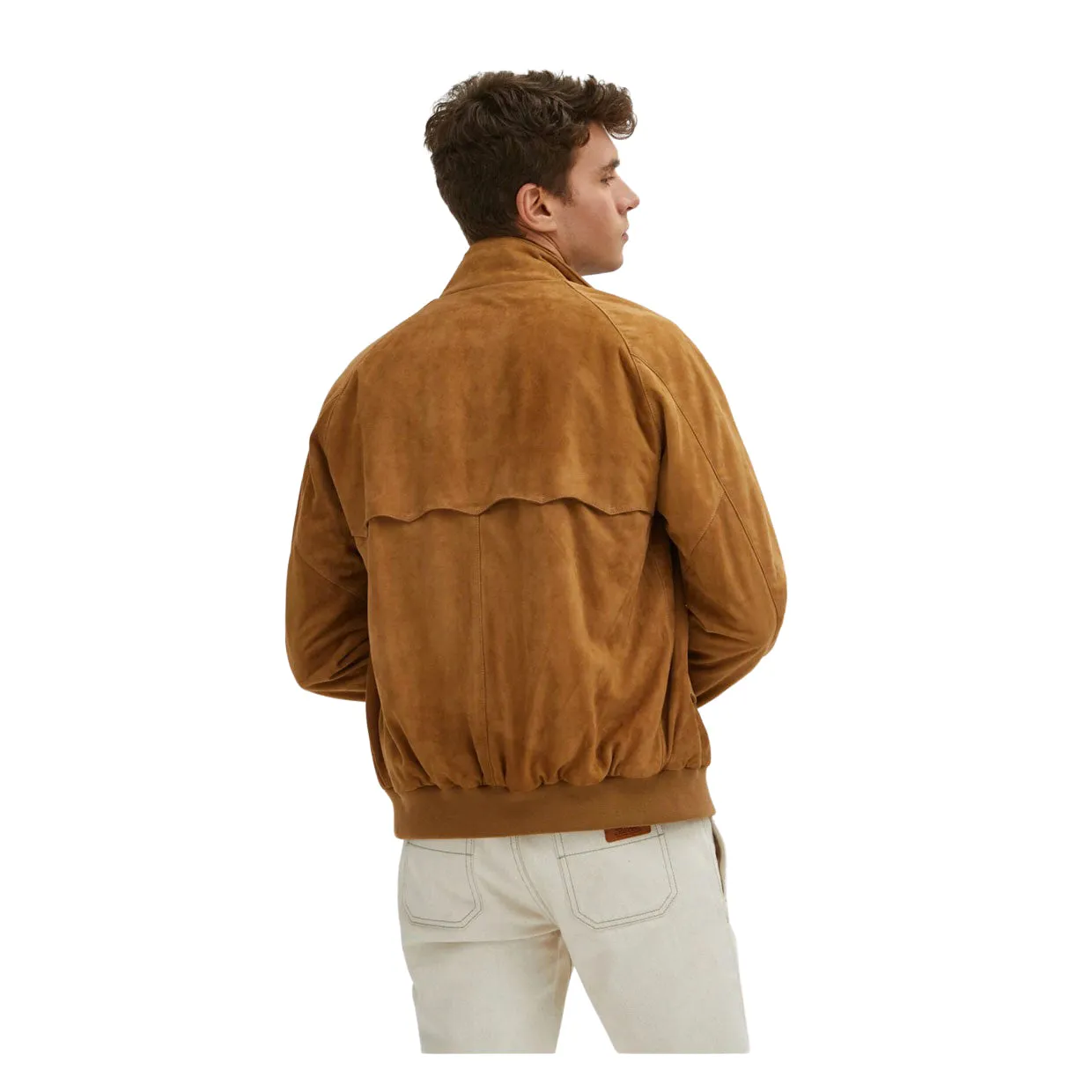 Giubbino Uomo Baracuta G9 Suede Tabacco