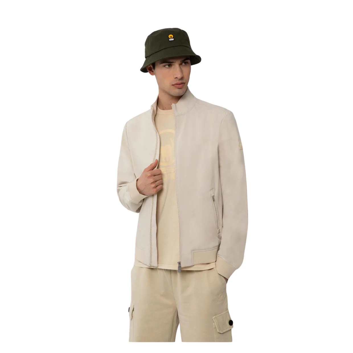 Giubbino Uomo Ciesse Piumini Ashjo Bomber Beige Chiaro