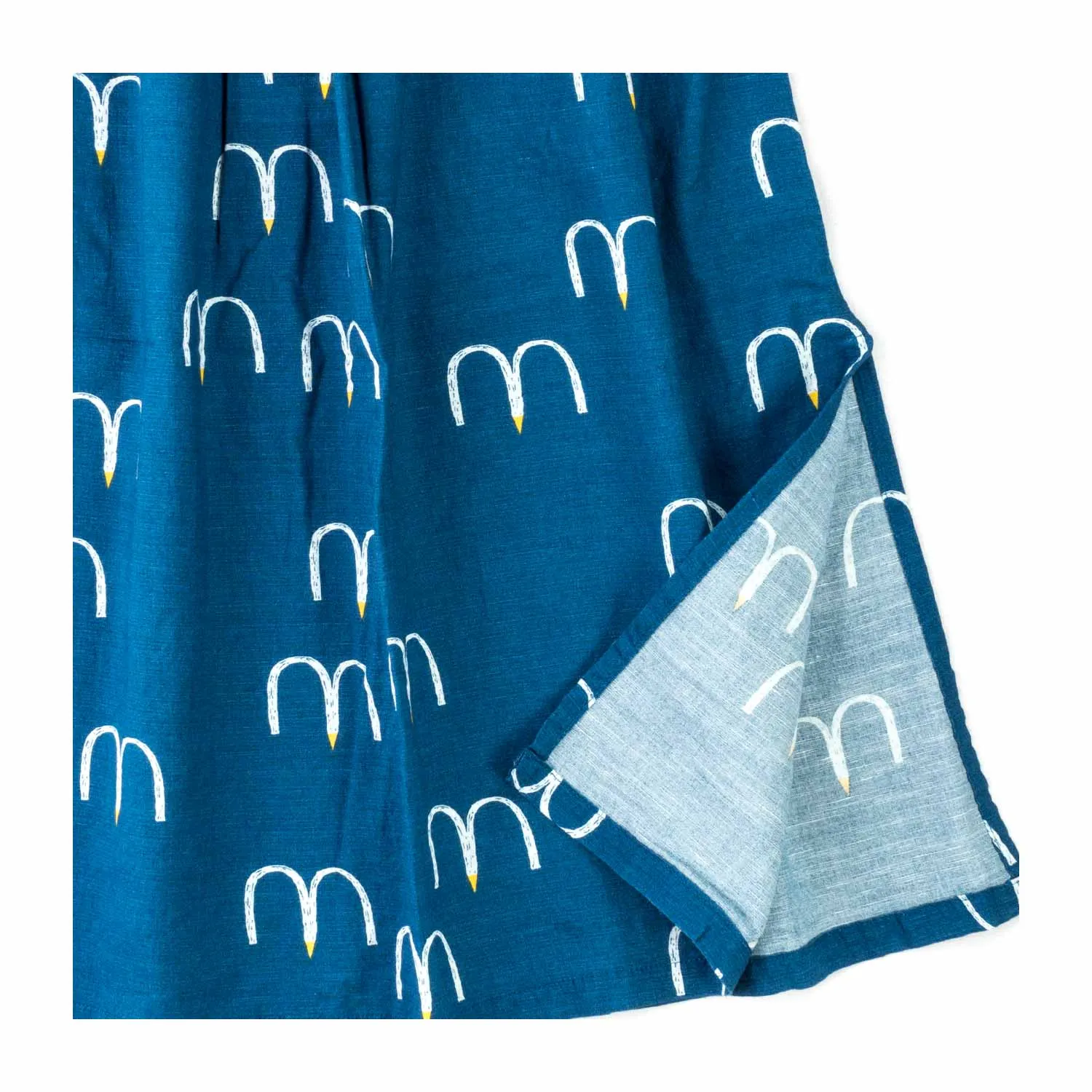 Gonna Blu Misto Lino Bambina