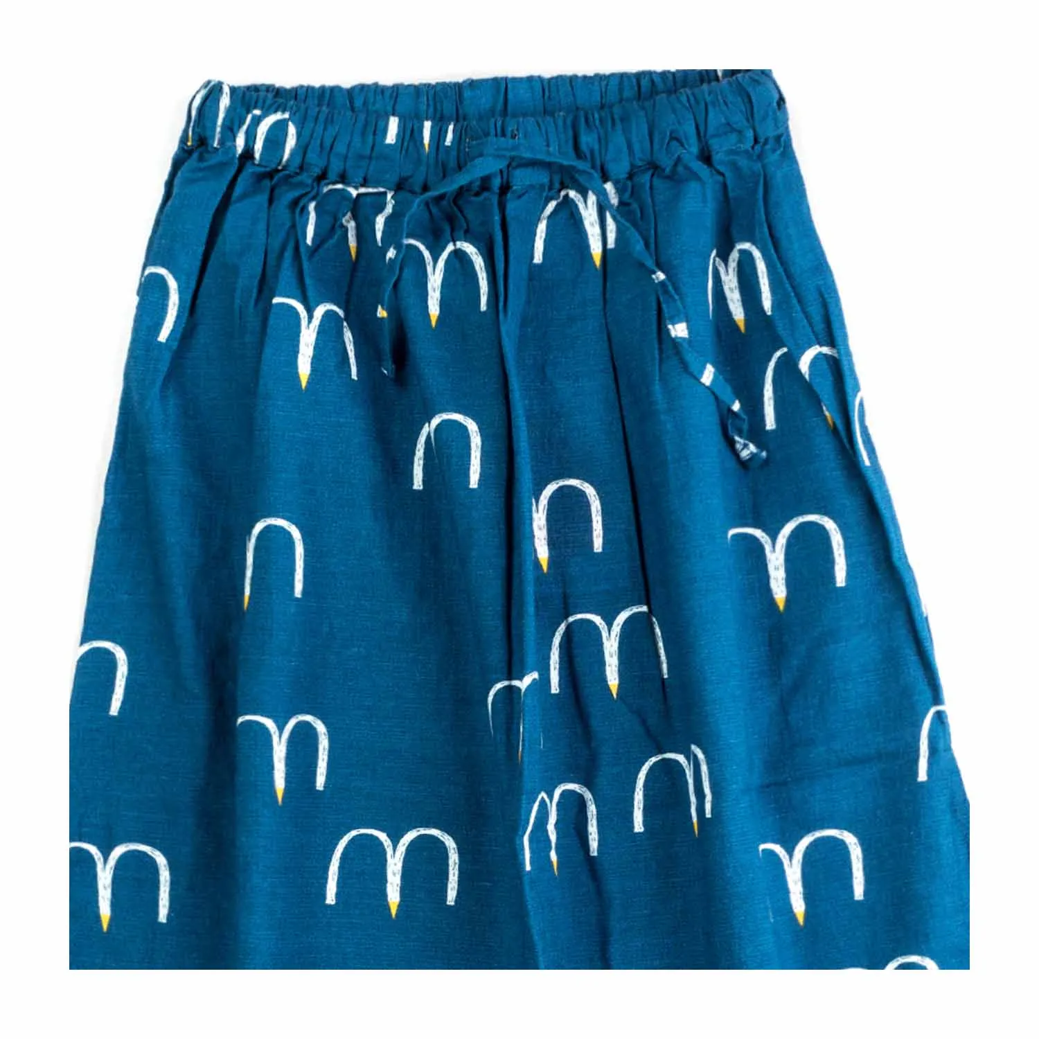 Gonna Blu Misto Lino Bambina