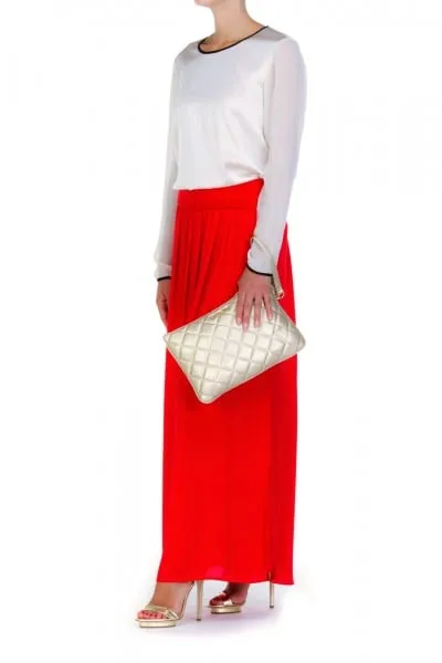 Gonna lunga con spacco Rosso