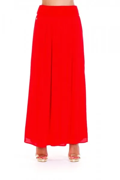 Gonna lunga con spacco Rosso