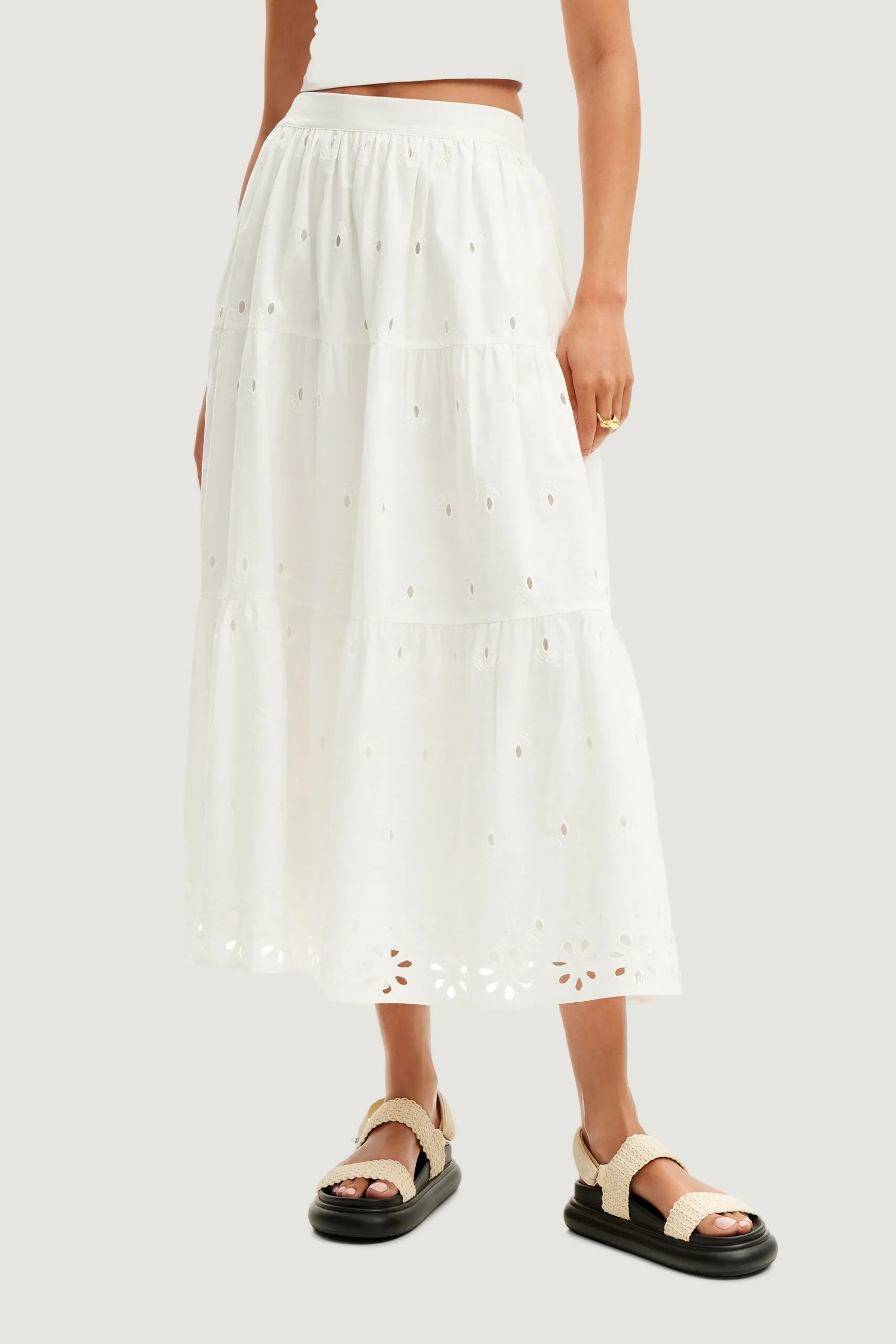 Gonna lunga Desigual VICENZA Bianco