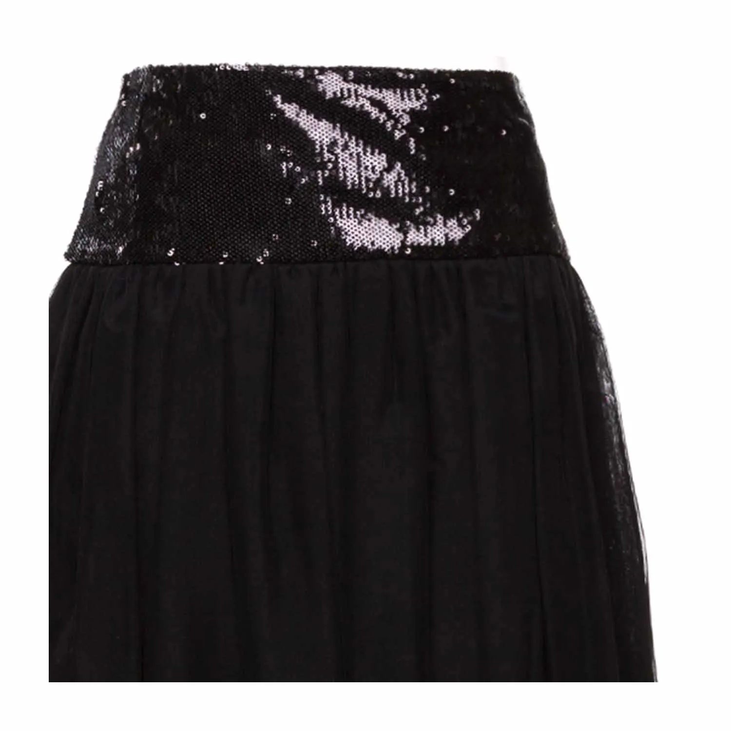 Gonna Nera Paillettes Bambina Teen