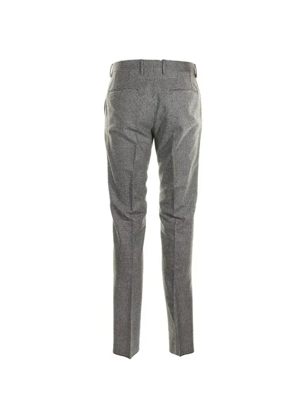 Gray regular fit trousers