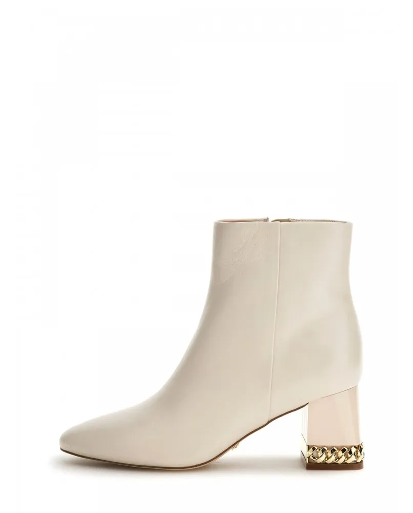 GUESS FL7FDDLEA10 stivaletto tronchetto scarpe tacco ankle boots avorio