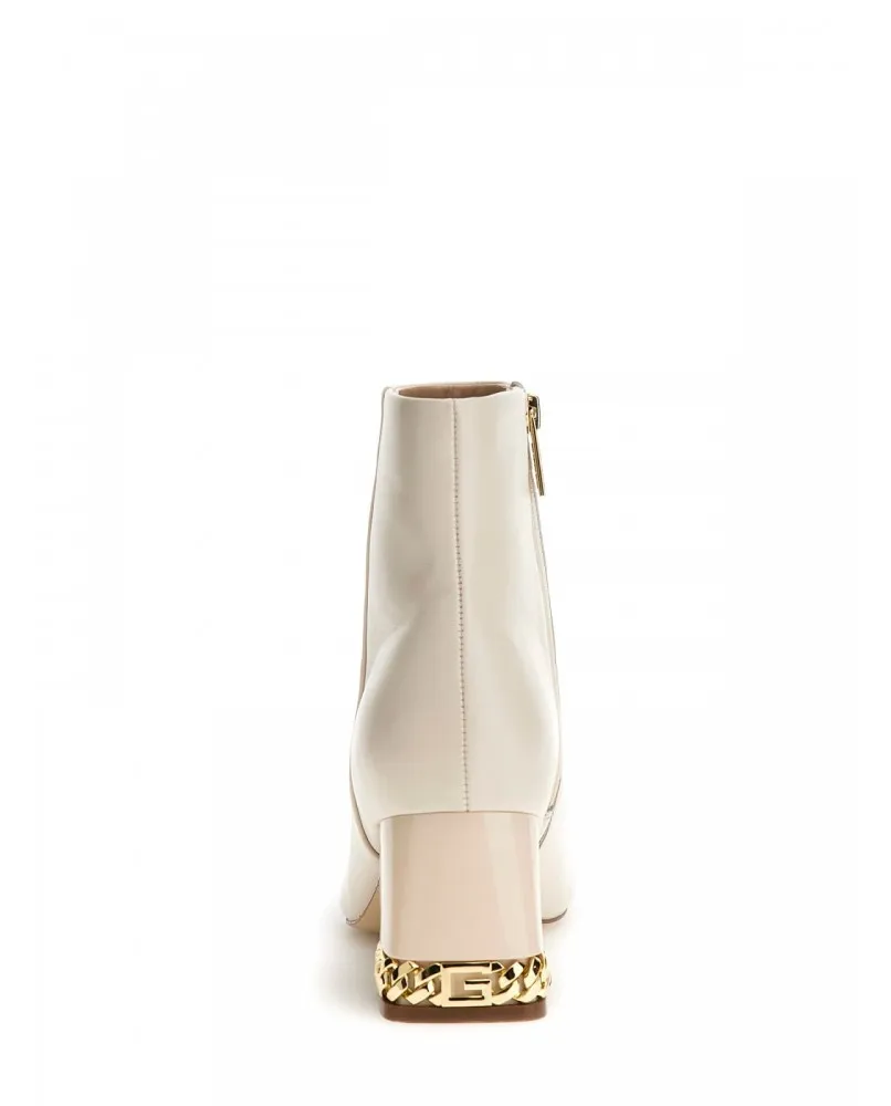 GUESS FL7FDDLEA10 stivaletto tronchetto scarpe tacco ankle boots avorio