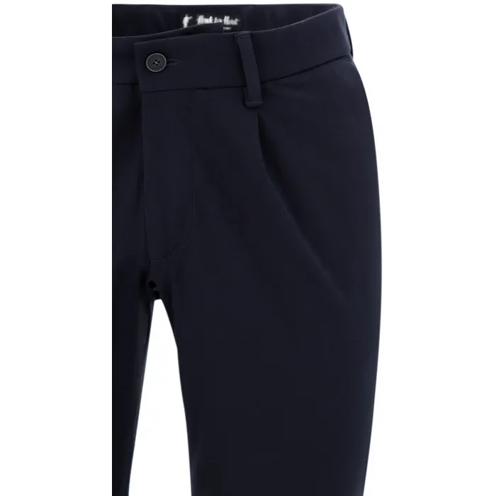 Henk ter Horst Belotti - Pantaloni superstretch Blu scuro