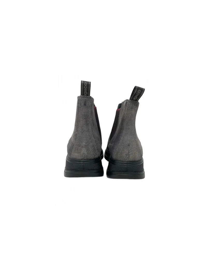 IGI&CO 266233 stivali beatles pelle uomo grigio camoscio