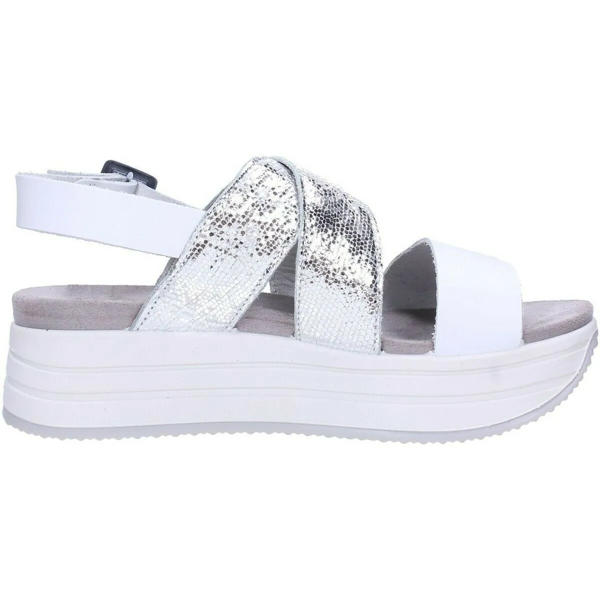 IGI&CO - Art. 5175611DYA- sandalo donna -Colore bianco argento-Materiale pelle