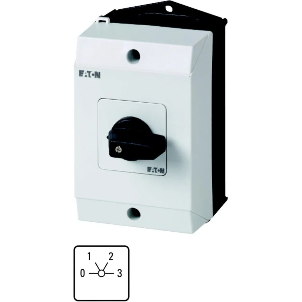 Interruttore Cam Eaton serie Eaton Moeller 222856 T3-2-96/I2 1P, 3 posizioni, 32A, 690V ca
