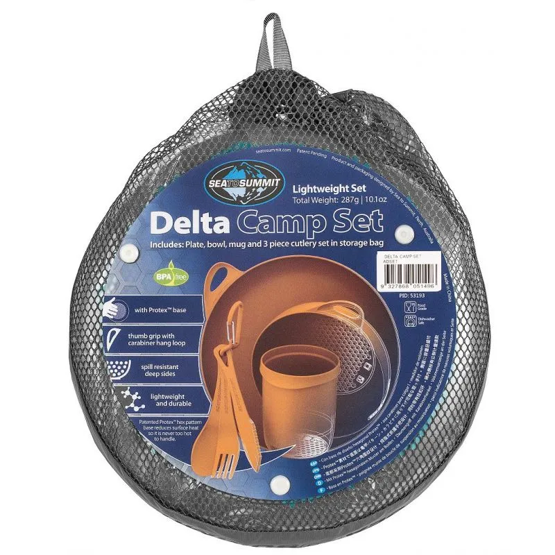 Kit Delta (ciotola, piatto, tazza, posate) Sea to Summit