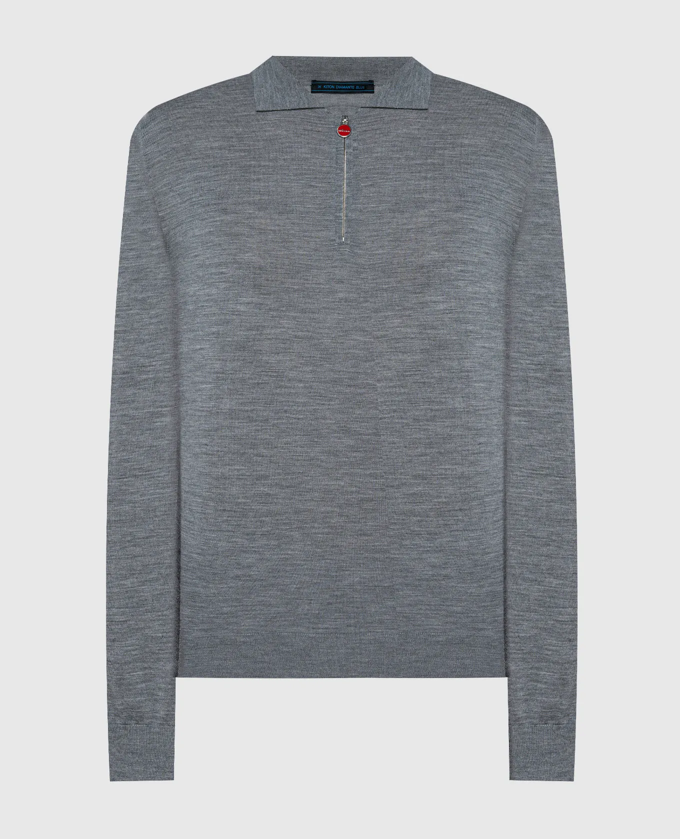 Kiton Polo in lana grigia UK864ZW23