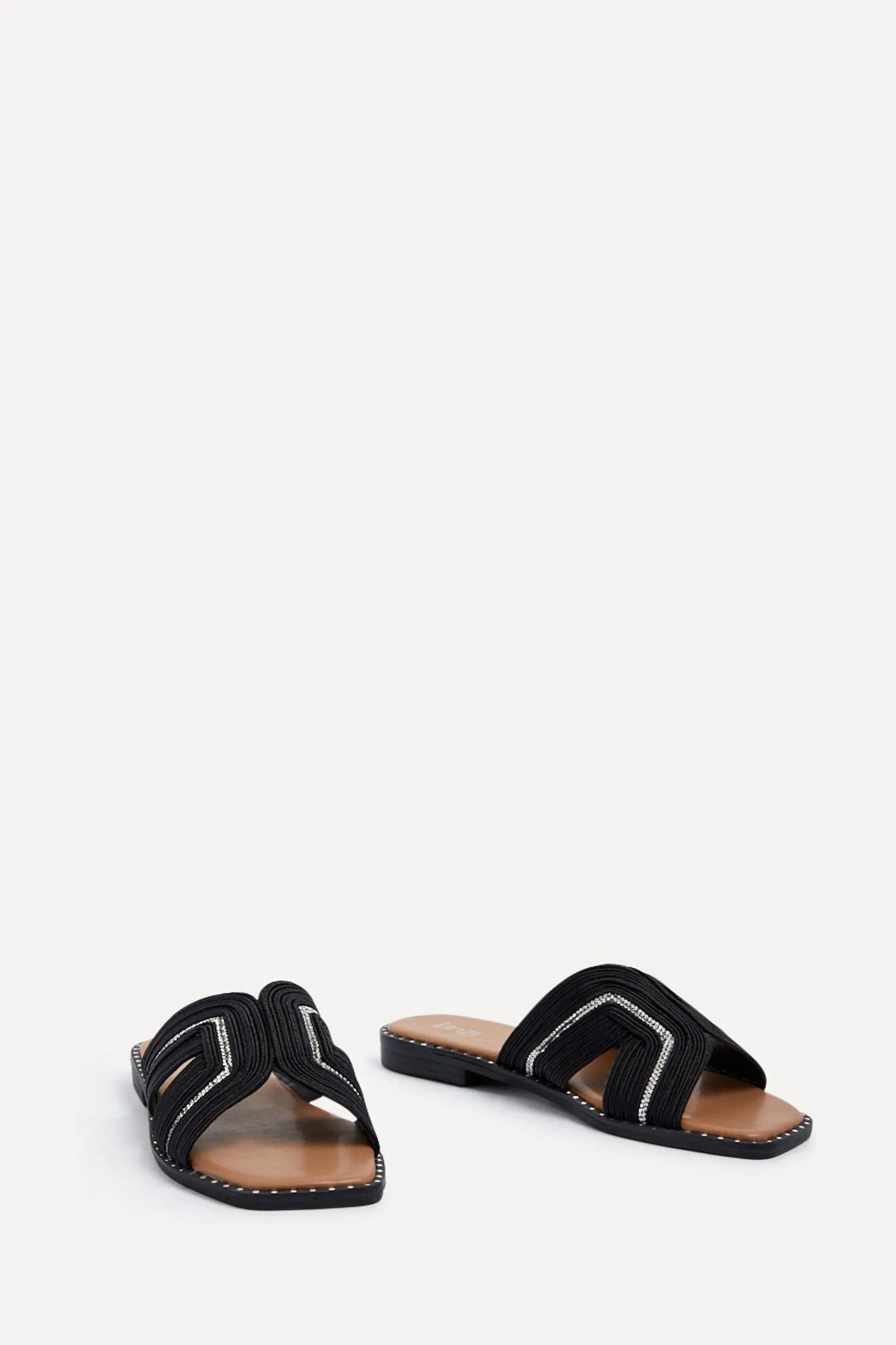 Linzi - Amour Link - Sandali sulla suola con strass e borchie sulla suola