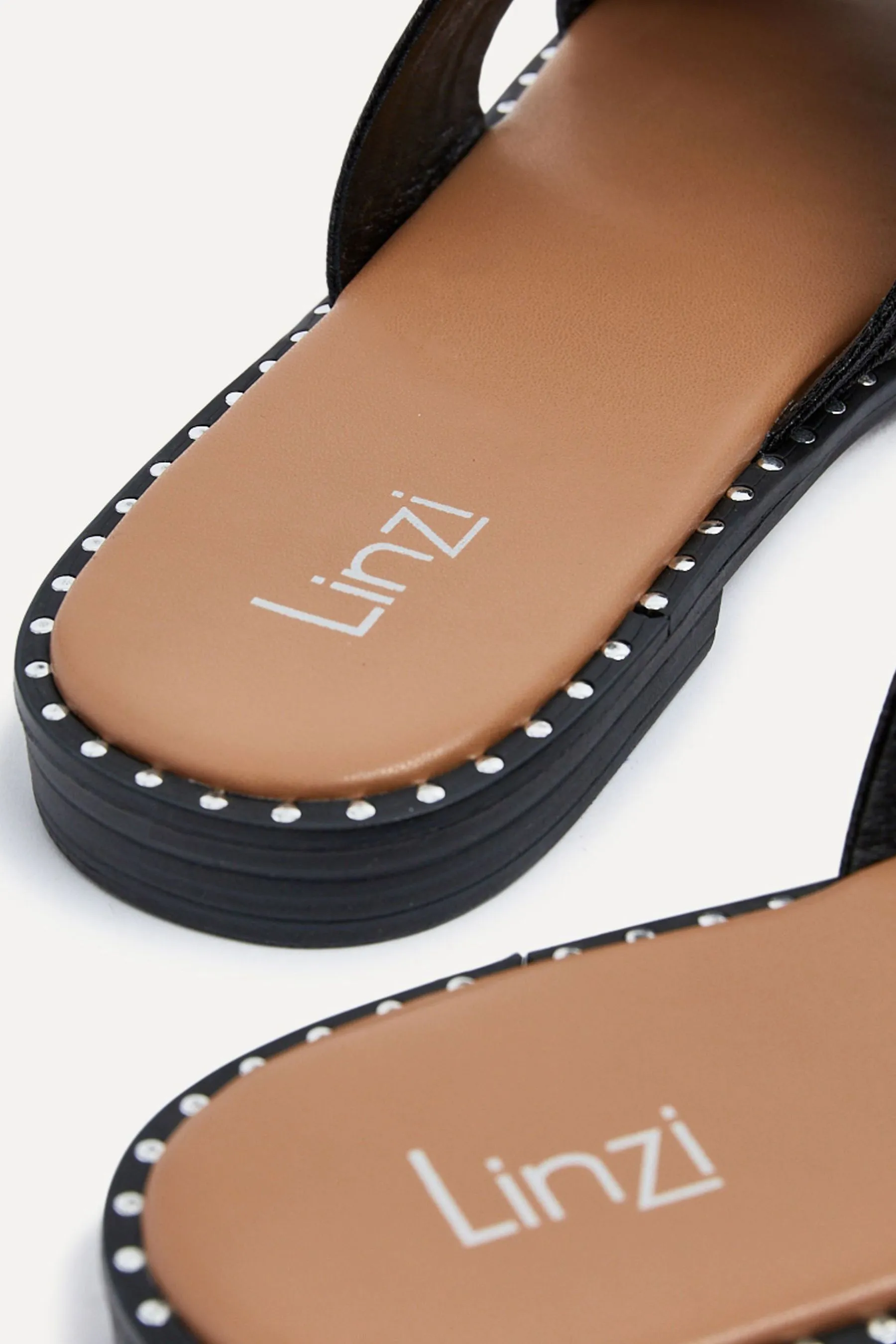 Linzi - Amour Link - Sandali sulla suola con strass e borchie sulla suola