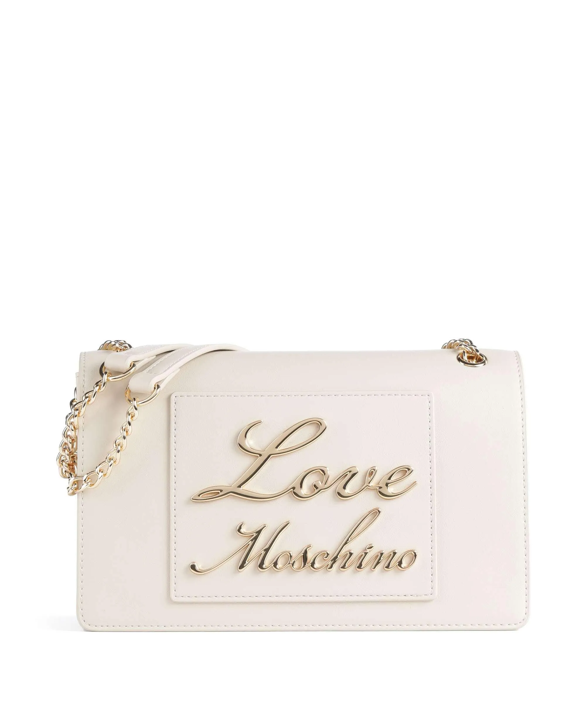  Love Moschino Lovely Love Borsa a spalla pelle sintetica beige  