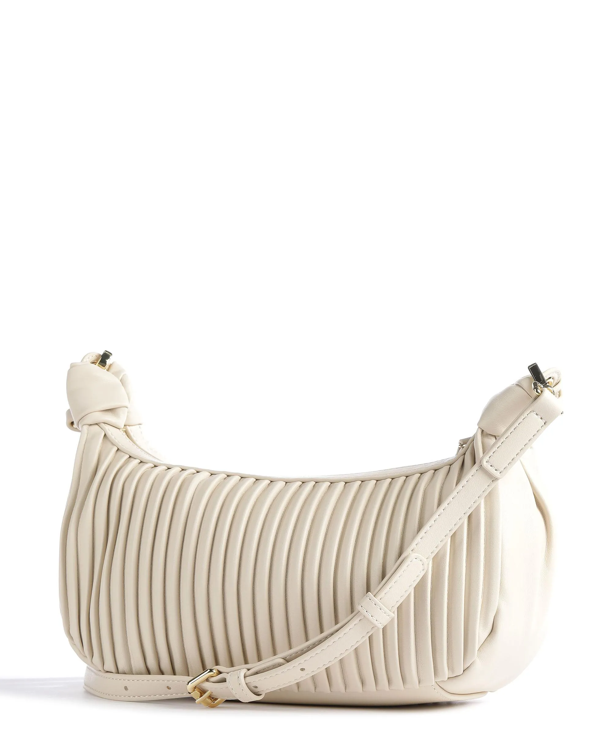  Love Moschino Pleated Borsa a tracolla pelle sintetica avorio  