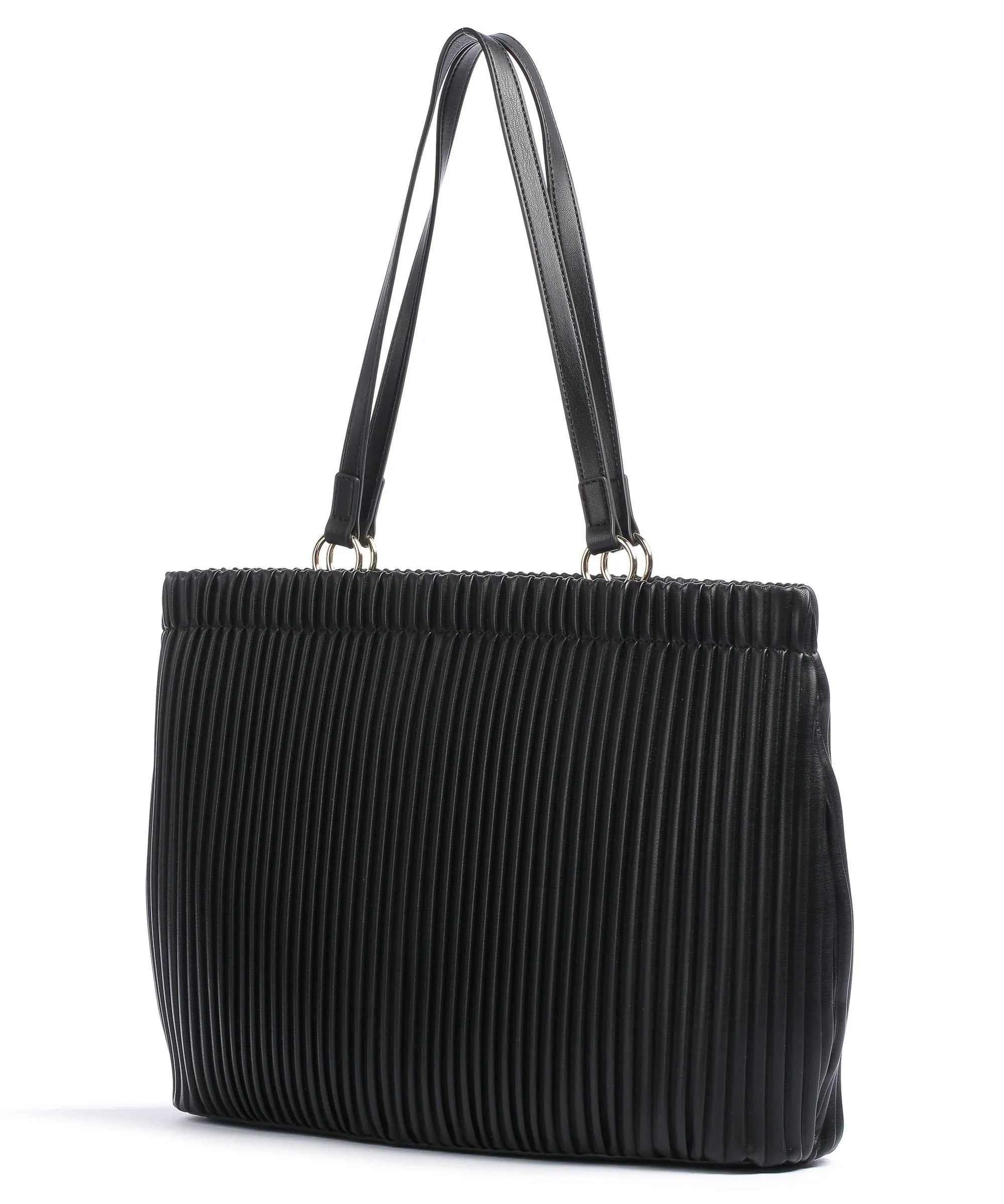  Love Moschino Pleated Borsa shopper pelle sintetica nero  
