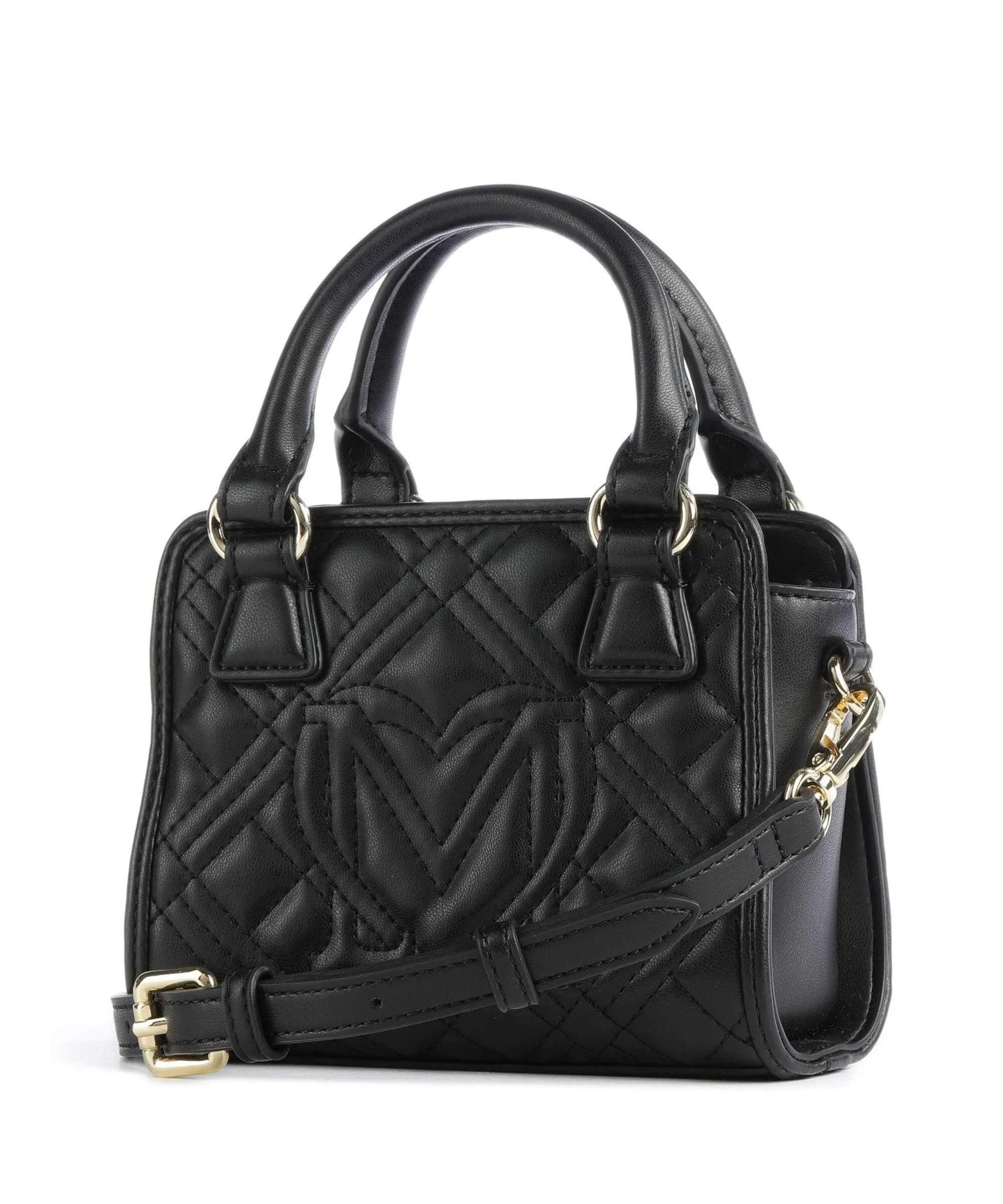  Love Moschino Quilted Borsa a tracolla pelle sintetica nero  