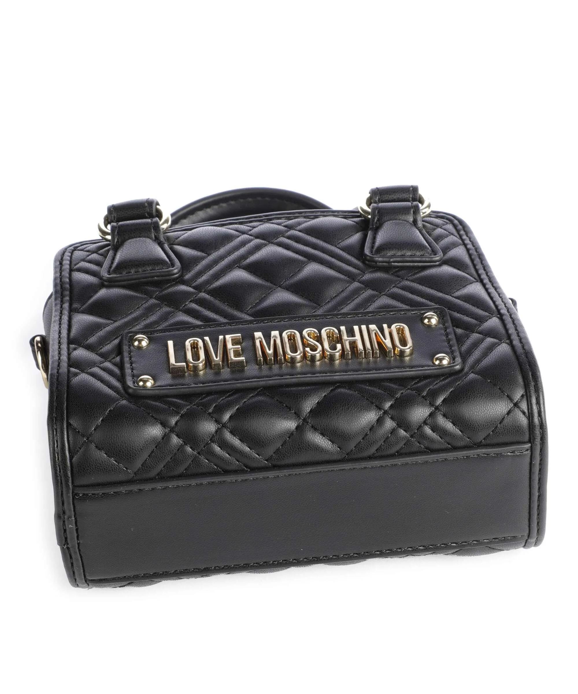  Love Moschino Quilted Borsa a tracolla pelle sintetica nero  