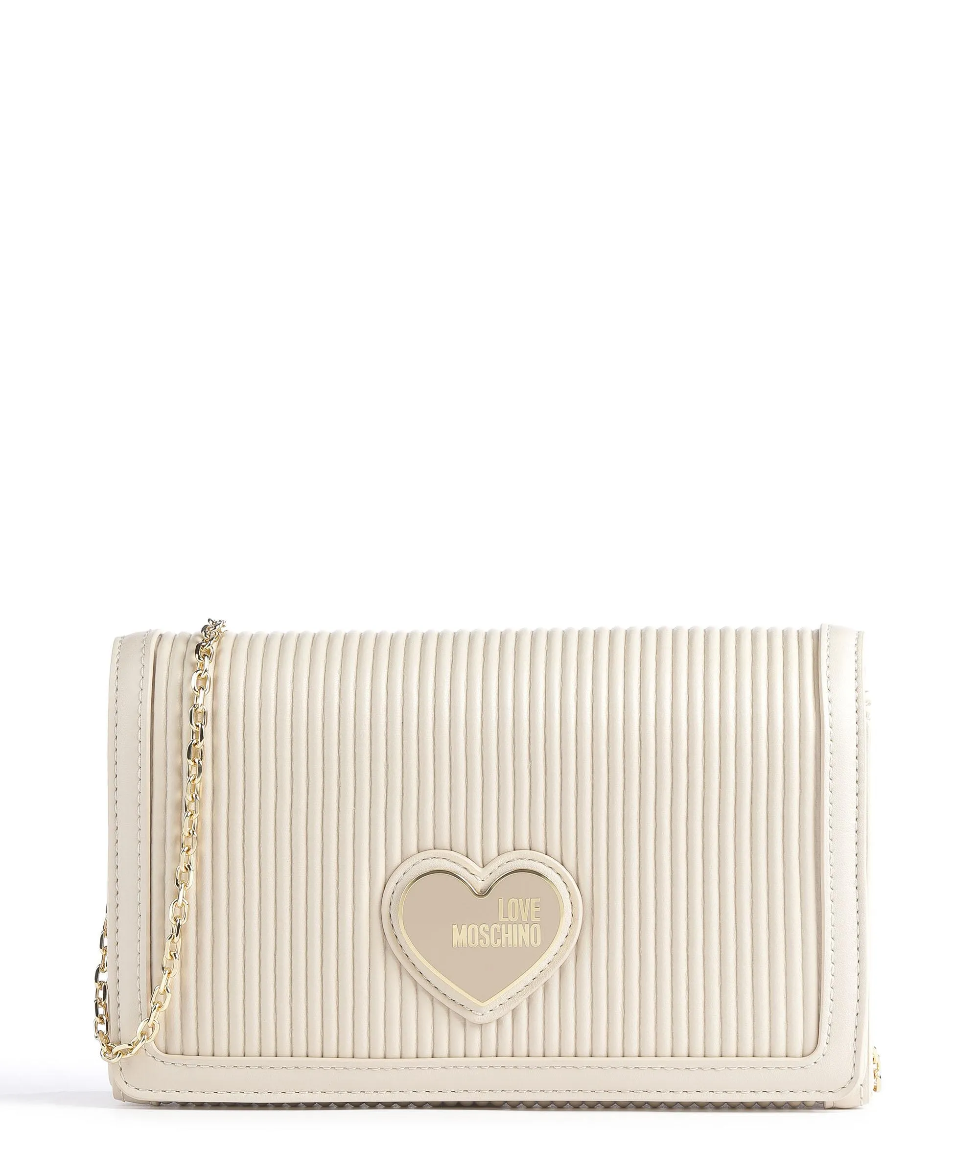  Love Moschino Smart Daily Borsa a tracolla pelle sintetica avorio  