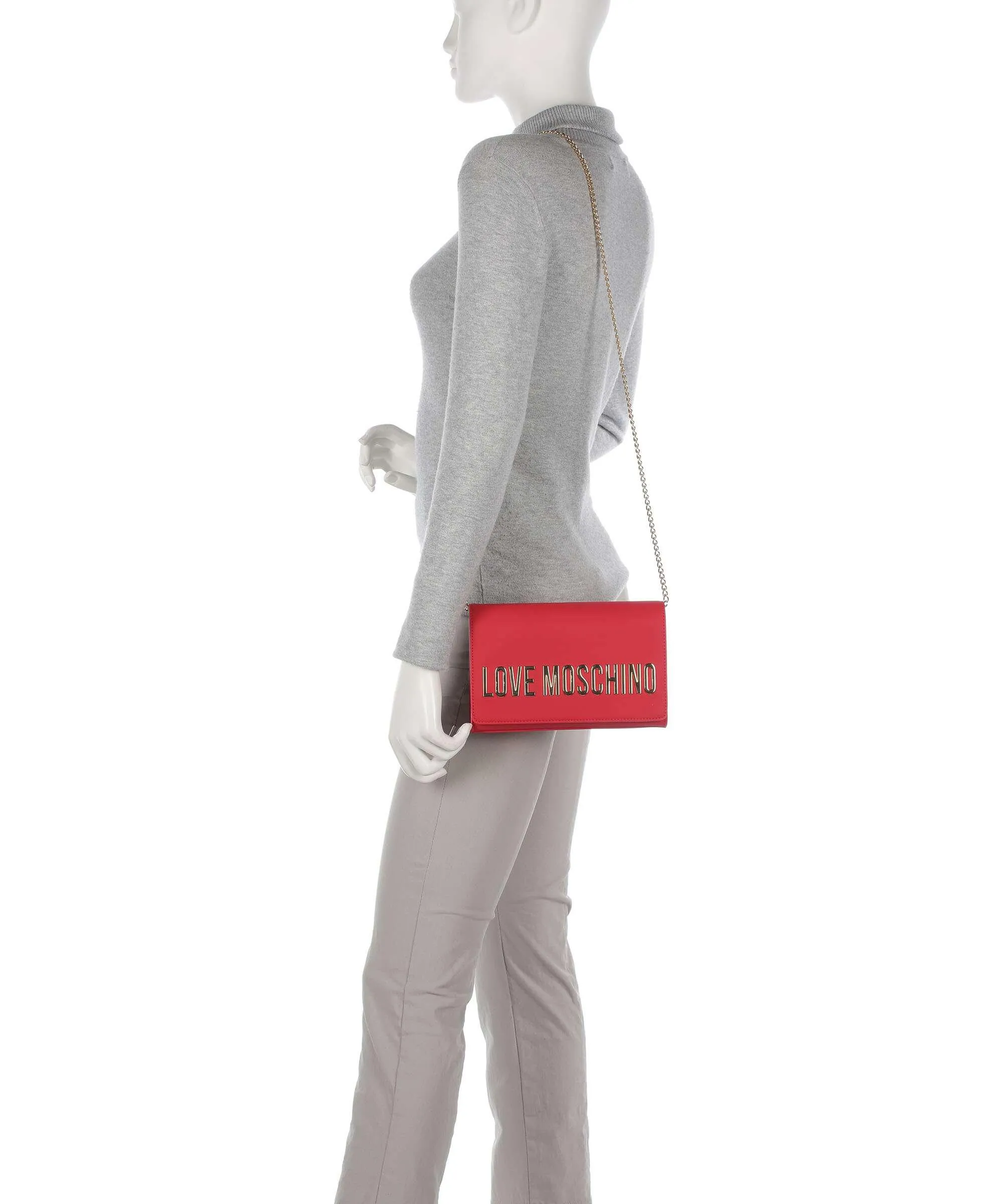  Love Moschino Smart Daily Borsa a tracolla pelle sintetica rosso  