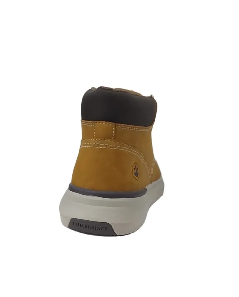 LUMBERJACK NEIL SMD6701 scarponcini polacchini scarpe alte pelle giallo