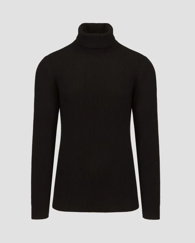 Maglione a collo alto in cashmere da uomo Johnstons of Elgin