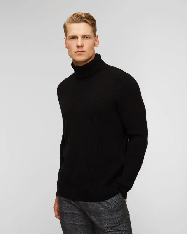 Maglione a collo alto in cashmere da uomo Johnstons of Elgin