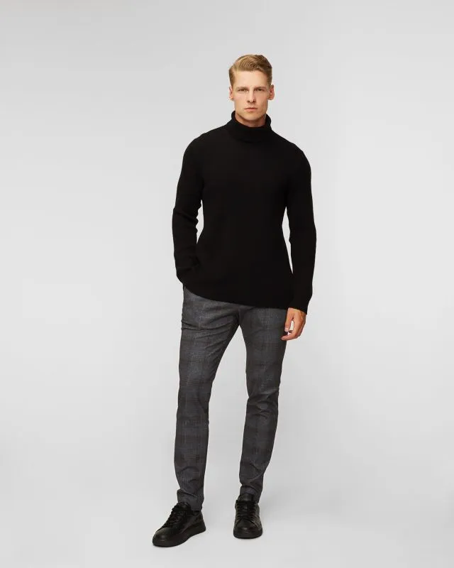 Maglione a collo alto in cashmere da uomo Johnstons of Elgin