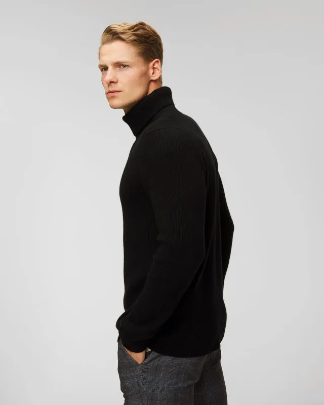 Maglione a collo alto in cashmere da uomo Johnstons of Elgin