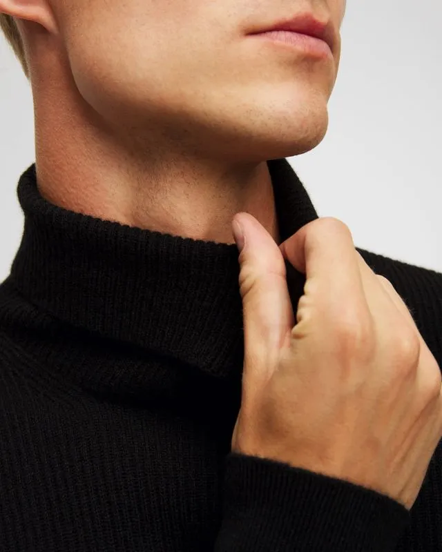 Maglione a collo alto in cashmere da uomo Johnstons of Elgin
