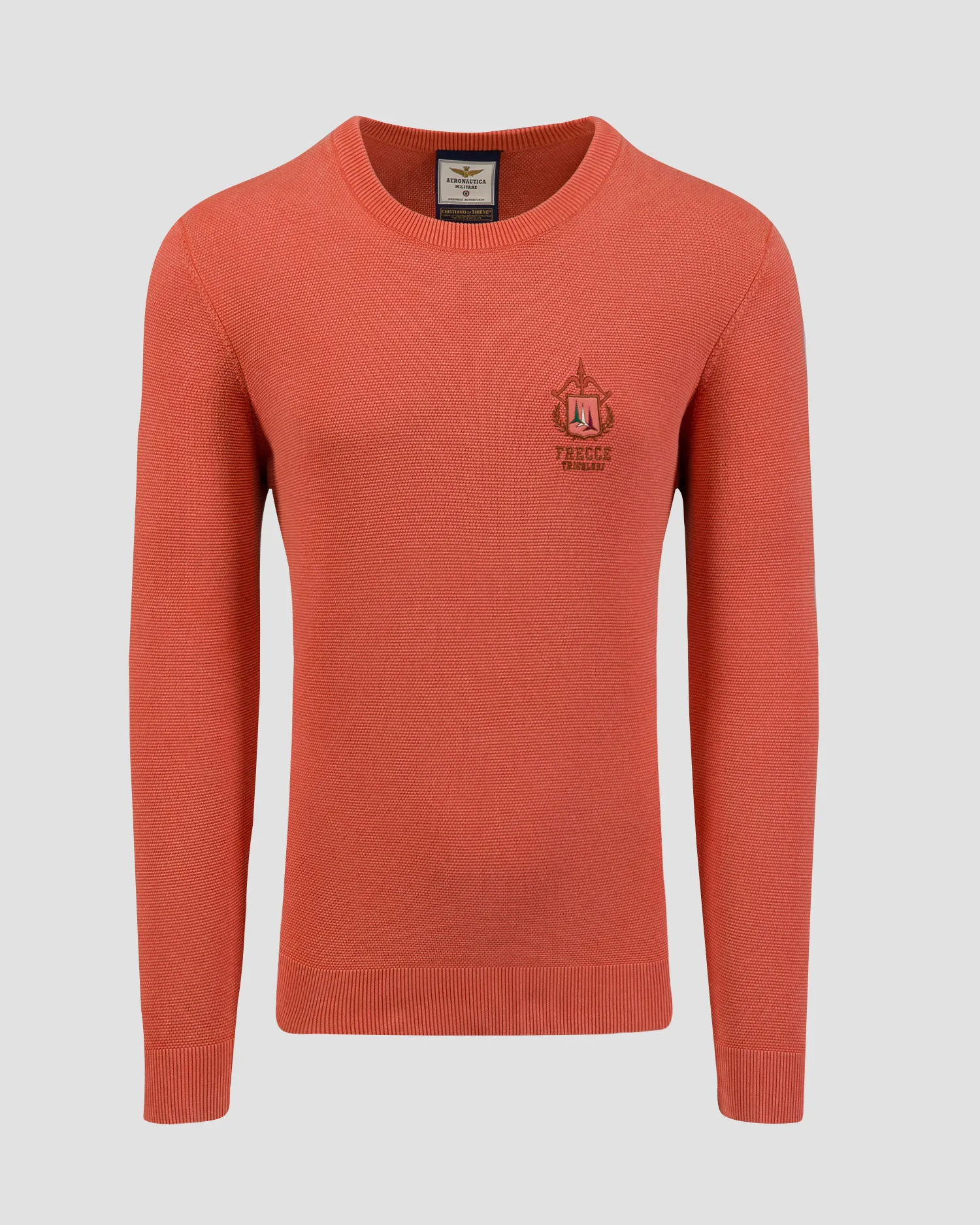 Maglione arancione da uomo Aeronautica Militare 242MA1526L463-57566