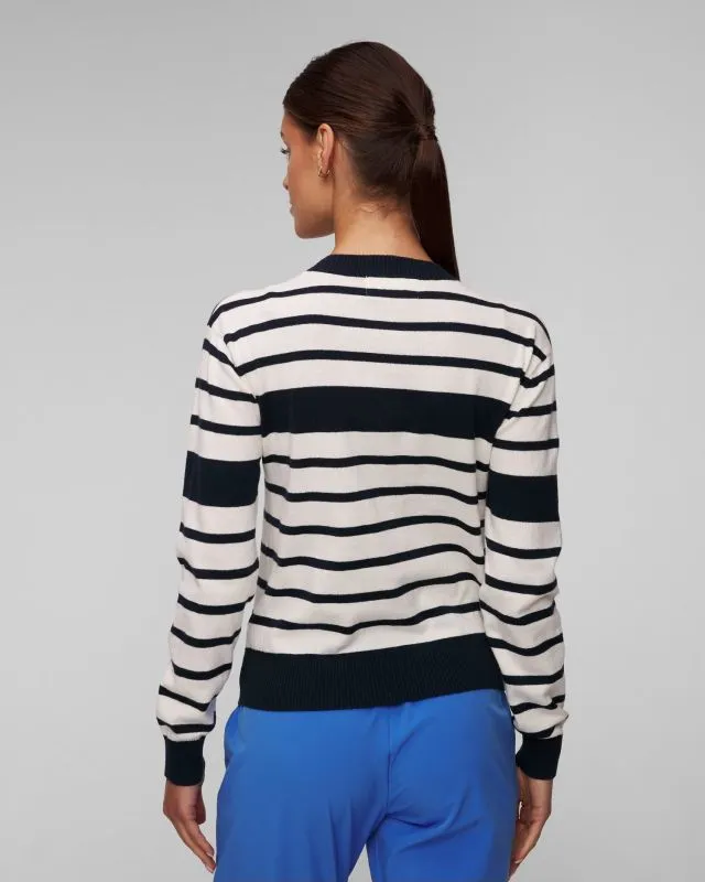 Maglione bianco-blu scuro da donna Helly Hansen Skagen Sweater 2.0