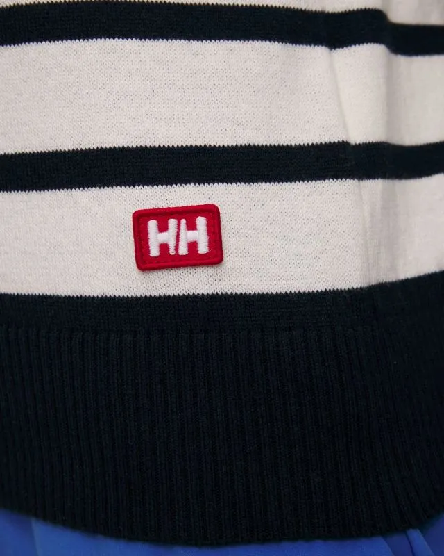 Maglione bianco-blu scuro da donna Helly Hansen Skagen Sweater 2.0
